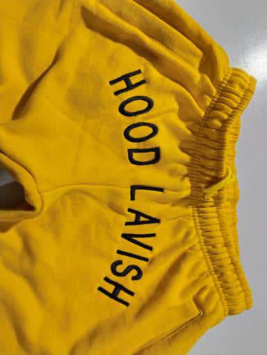 Unisex Yellow Stacked Jogging Suit