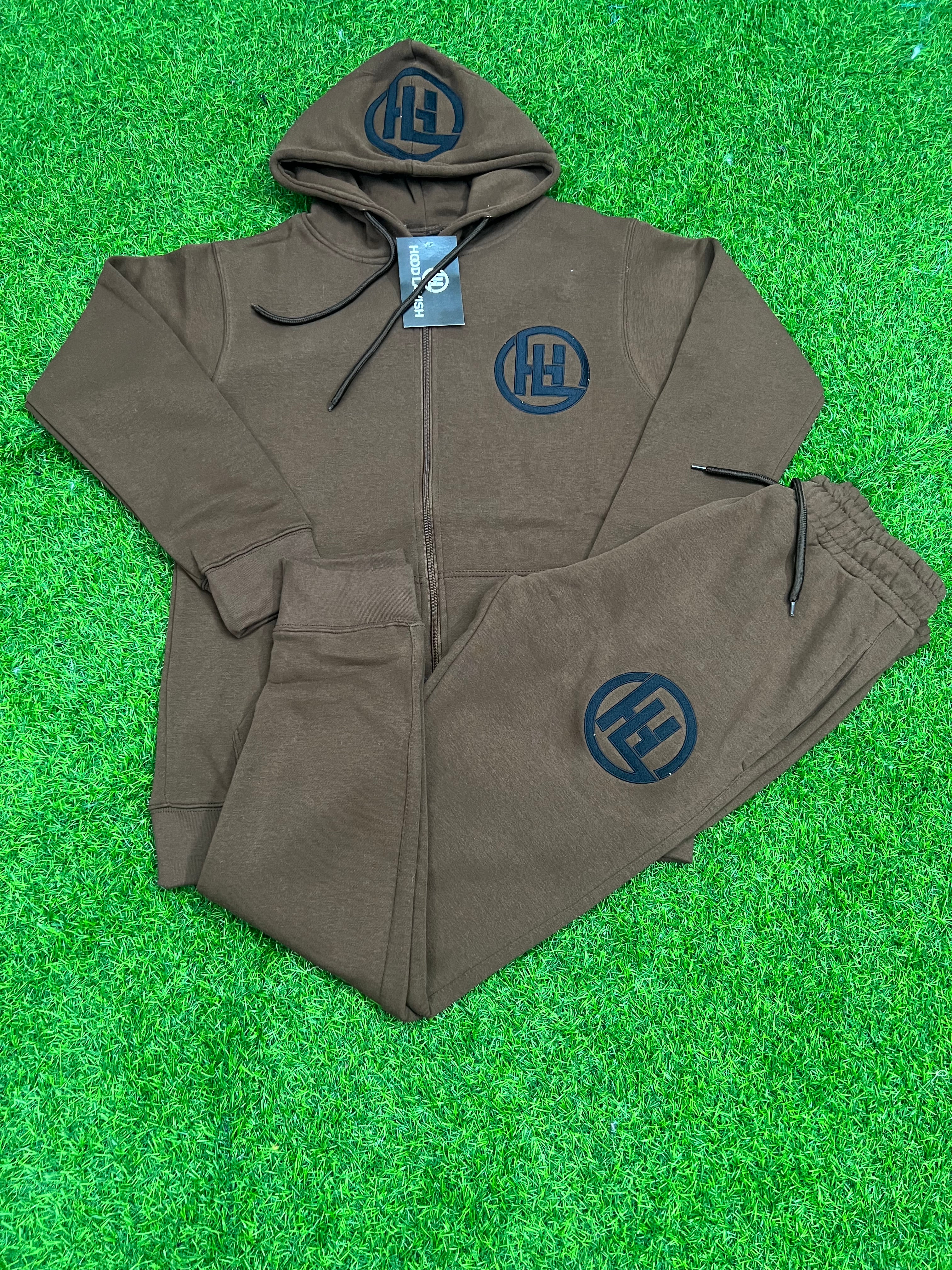 Toxic Chocolate Brown Jogging Suit