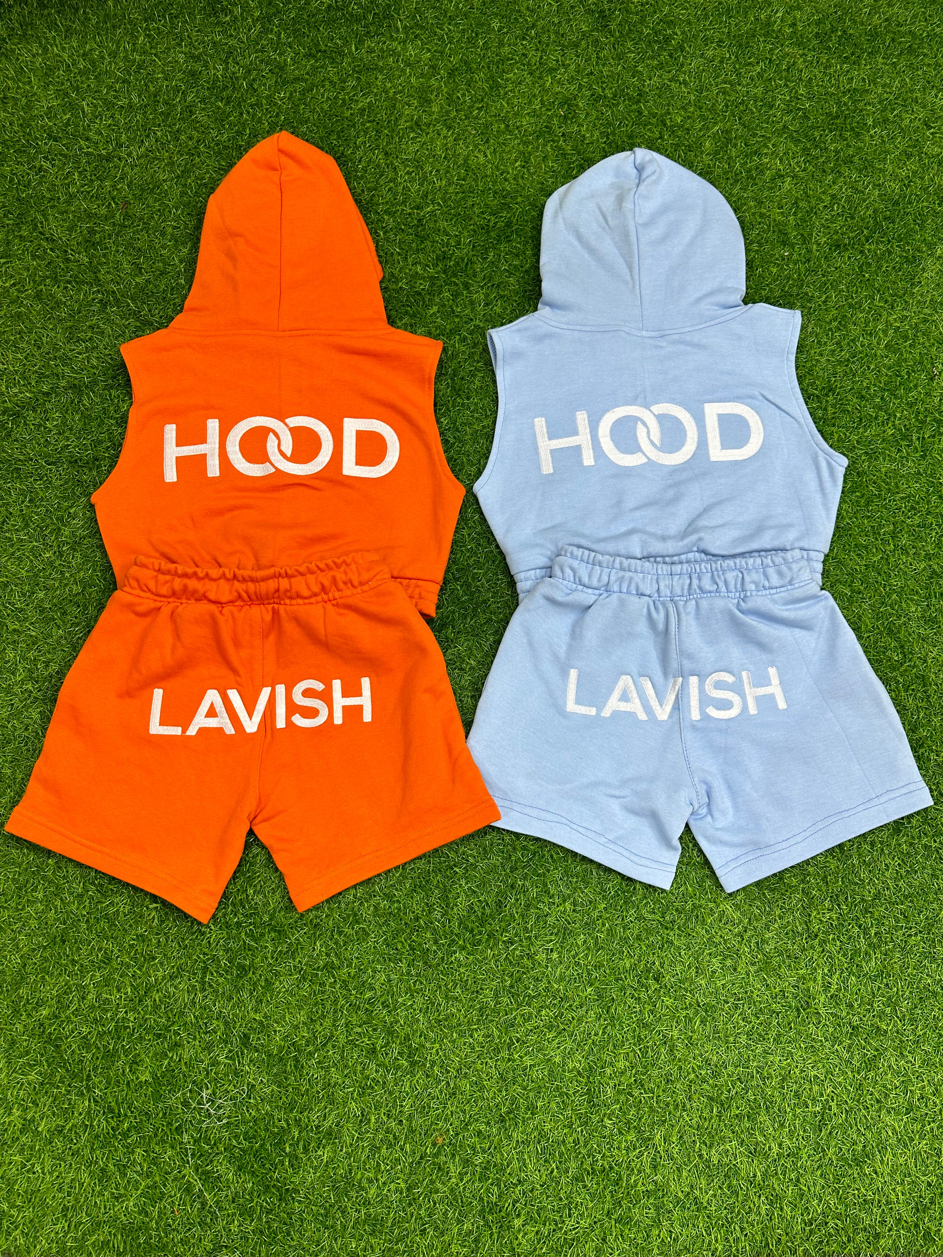 Ladies orange Two piece Set
