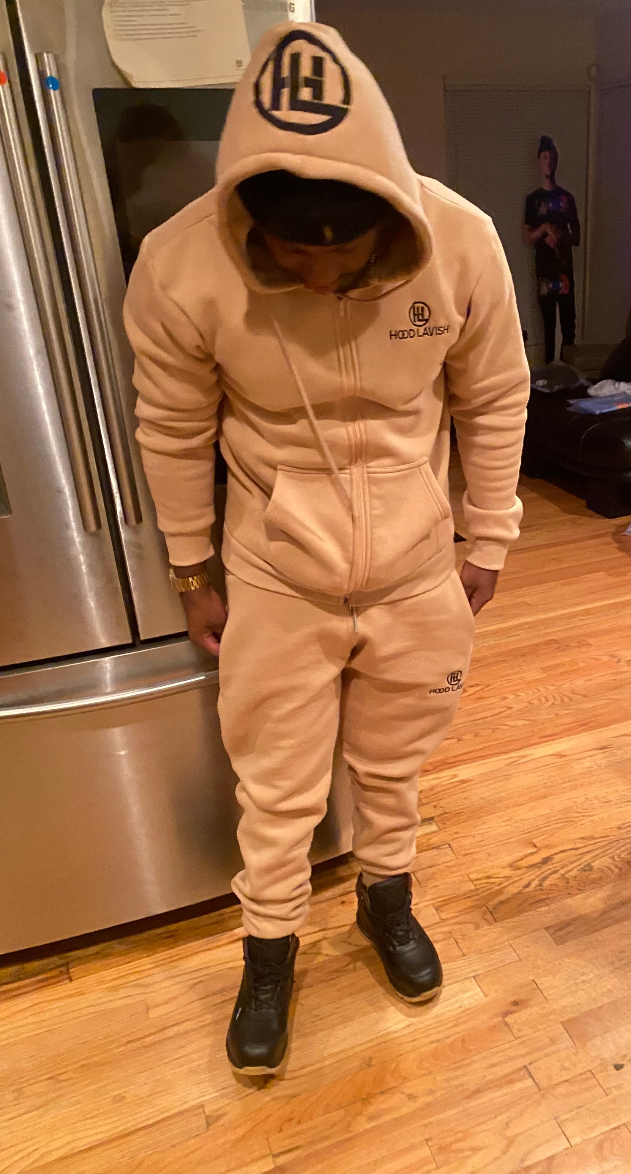 Nude Cotton Jogging Suit
