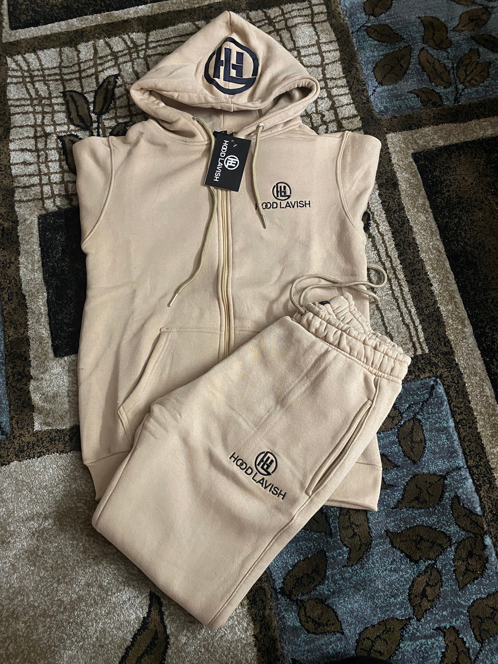 Nude Cotton Jogging Suit