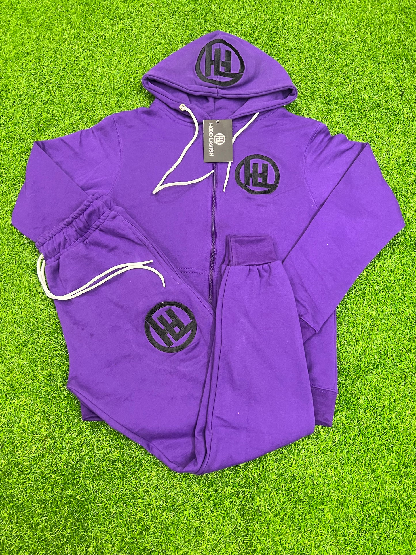 “Grape Purple” Cotton Jogging Suit