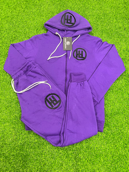 “Grape Purple” Cotton Jogging Suit