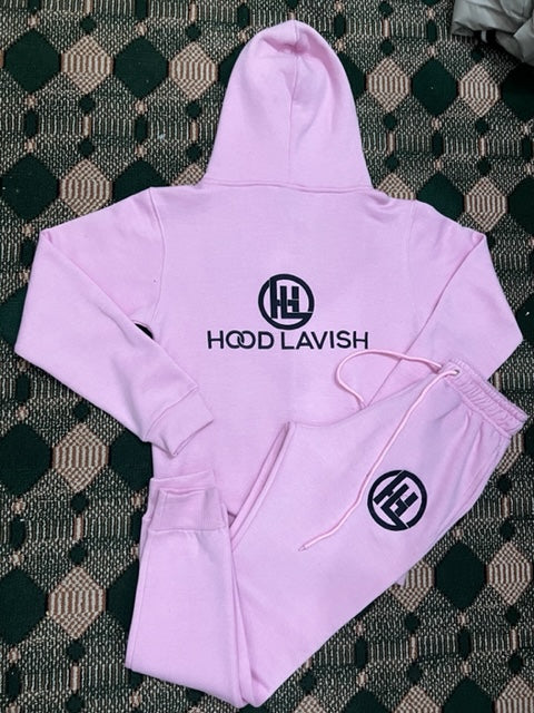 "Powder Pink" Cotton Jogging Suit