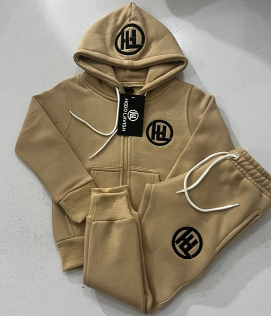 Lil Lavish "Rude Nude/Tan" Jogging Suit